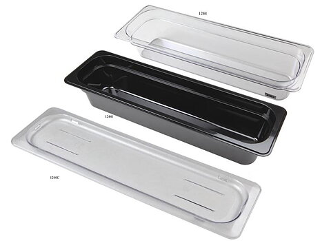 Kantin 2/4GN 100mm, svart PC