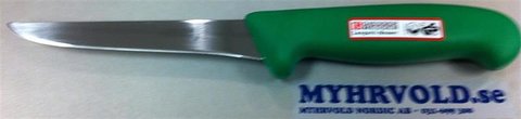 Boning knife green handle 13cm