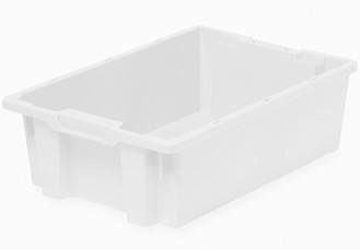 Plastback vit 32l, 600x400x180
