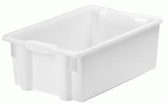 Plastback vit 40l, 600x400x225