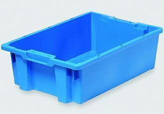 Plastback 40L blå 600x400x220