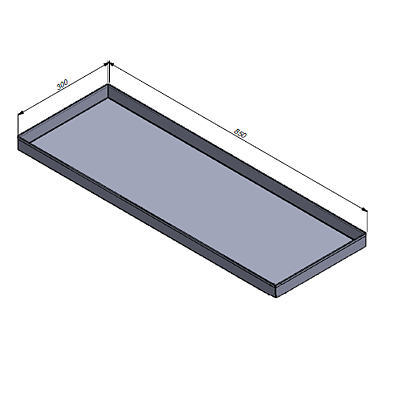 RF Tråg 850x300x40