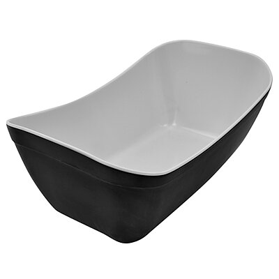 Black/White Matt Melamine 1/4 Verdura Crock