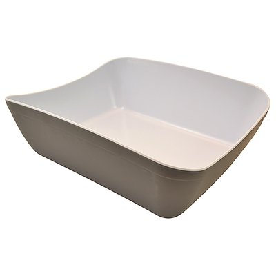 Grey/White Matt Melamine 1/2 Verdura Crock