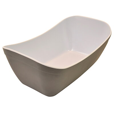 Grey/White Matt Melamine 1/4 Verdura Crock