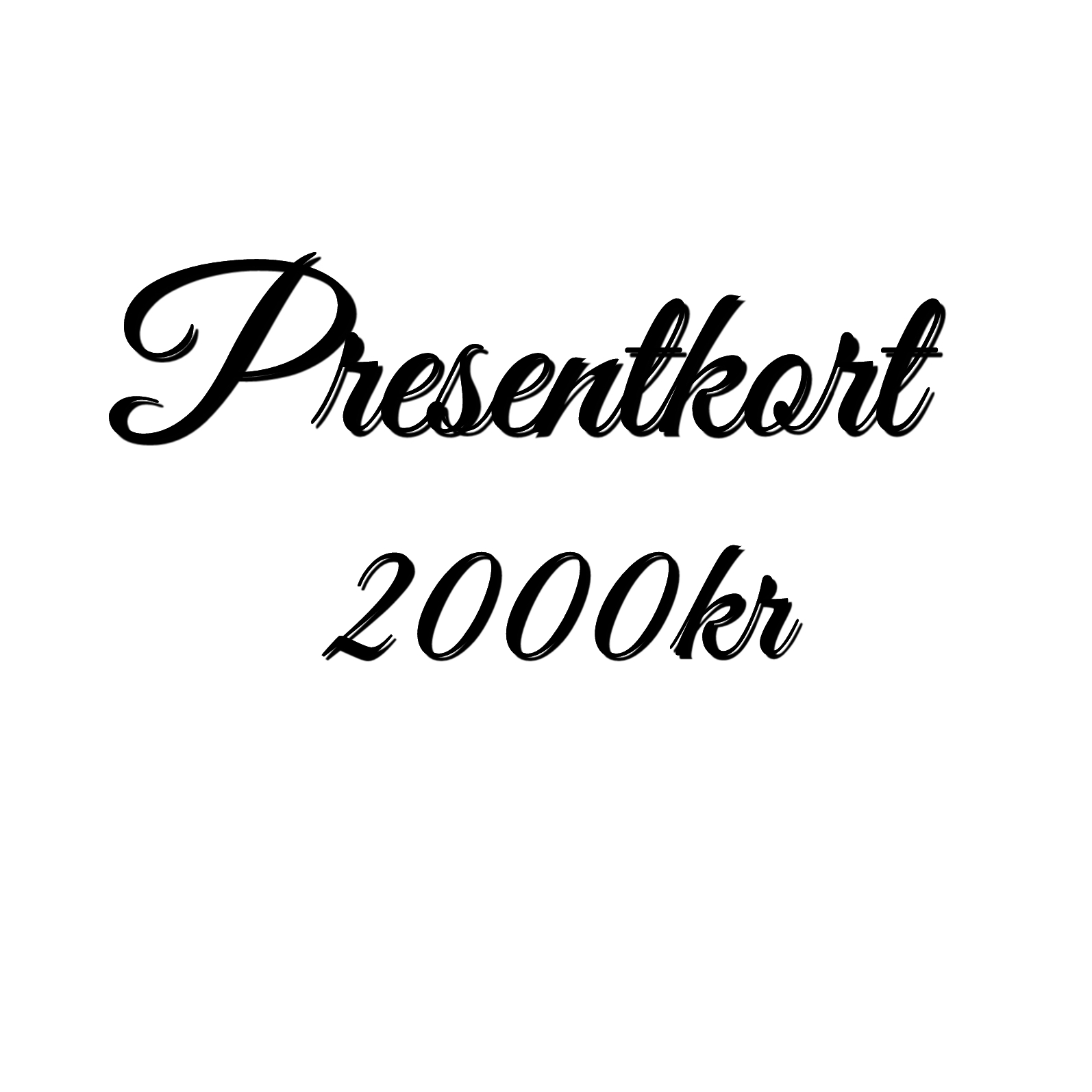 Presentkort 2000 :-