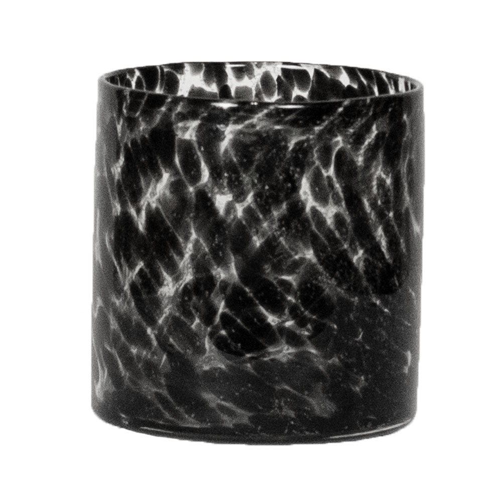 Ljuslykta 15 cm - Black Spots - 2