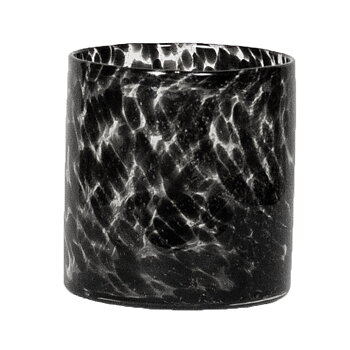 Ljuslykta 15 cm - Black Spots