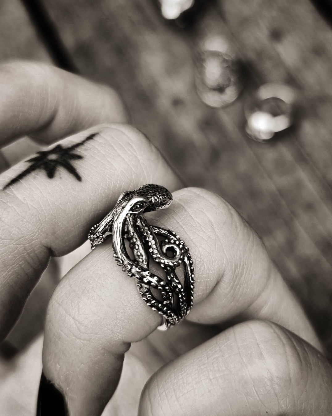 Ring 925 Silver - Octopus - 2