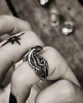 Ring 925 Silver - Octopus