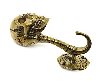 Väggkrok Guldfärgad - Skull 