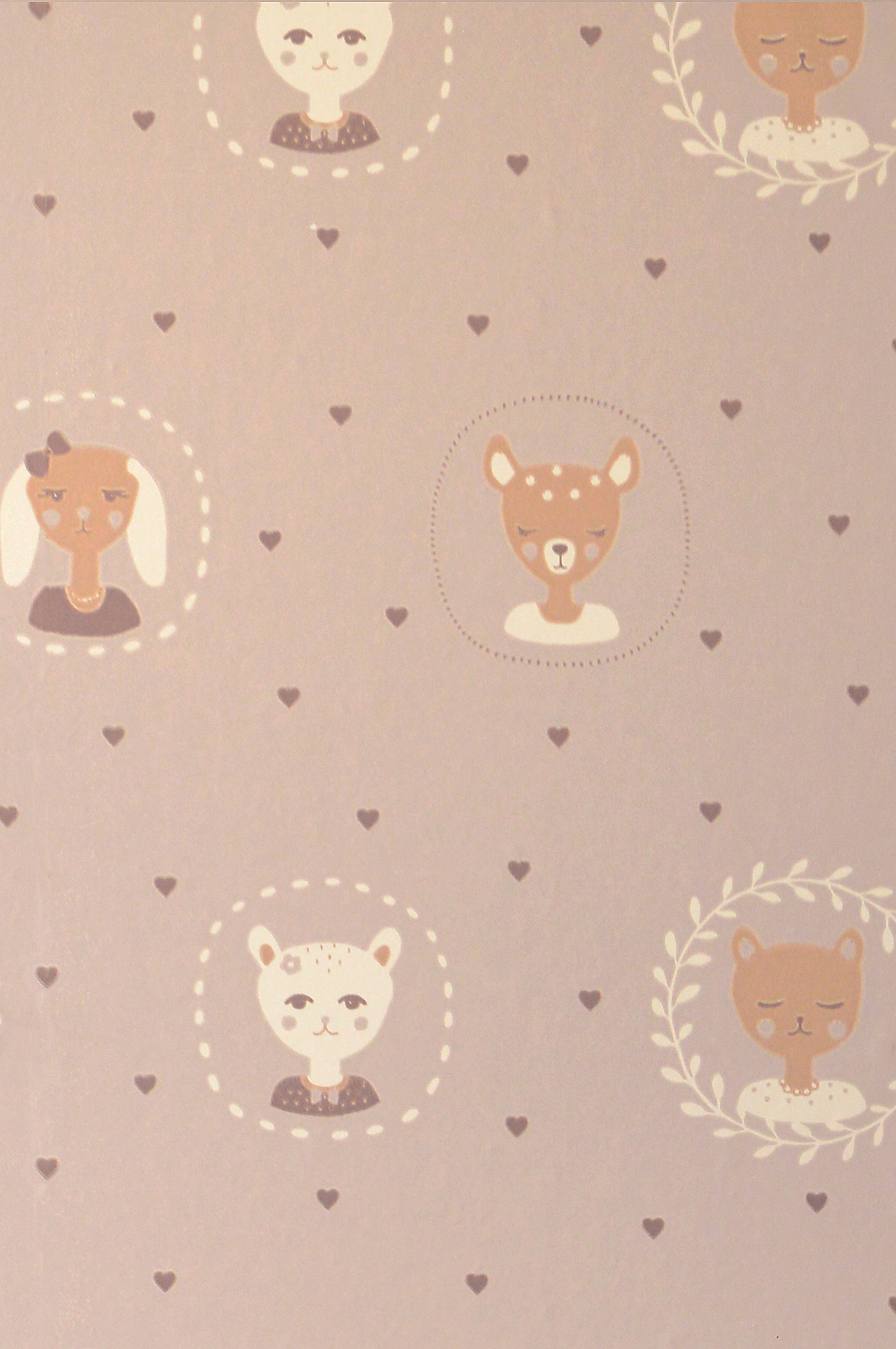 HEARTS DUSTY WARM LILAC - 6