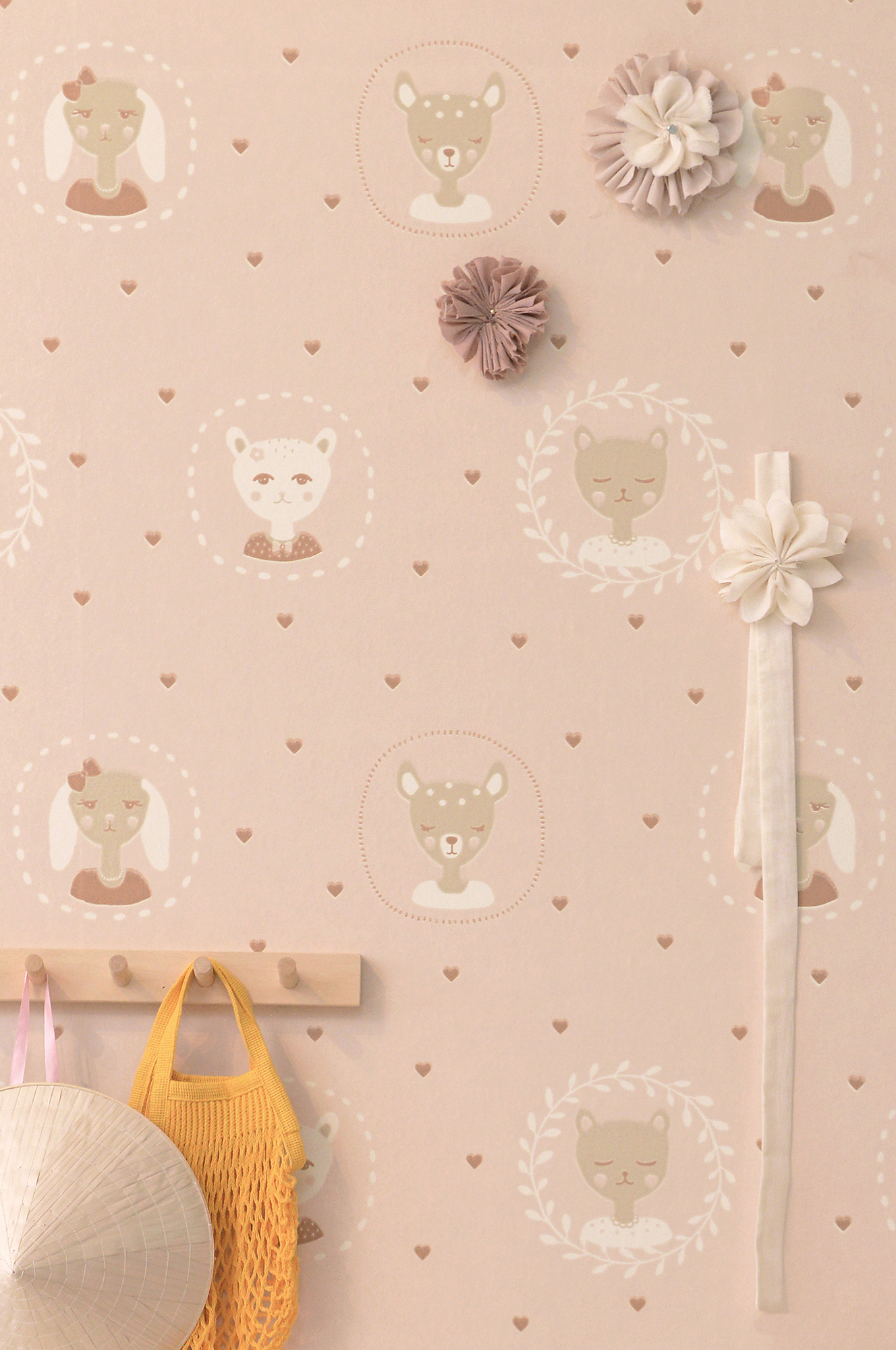 HEARTS DUSTY WARM PINK - 4