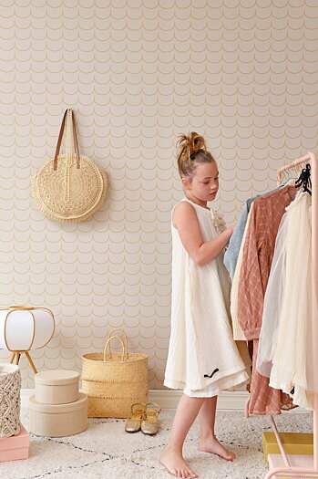 DROP CURTAIN GREIGE GOLDEN BROWN