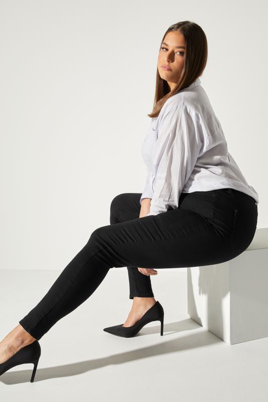 Jeans med fickor, Ava, svart  - 6