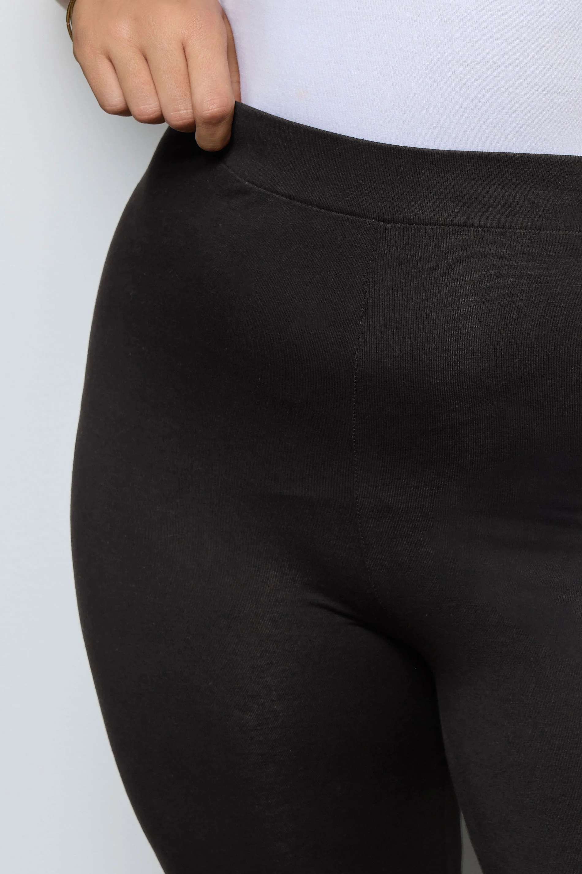2-pack bomullsleggings, Yrsa, svart  - 8