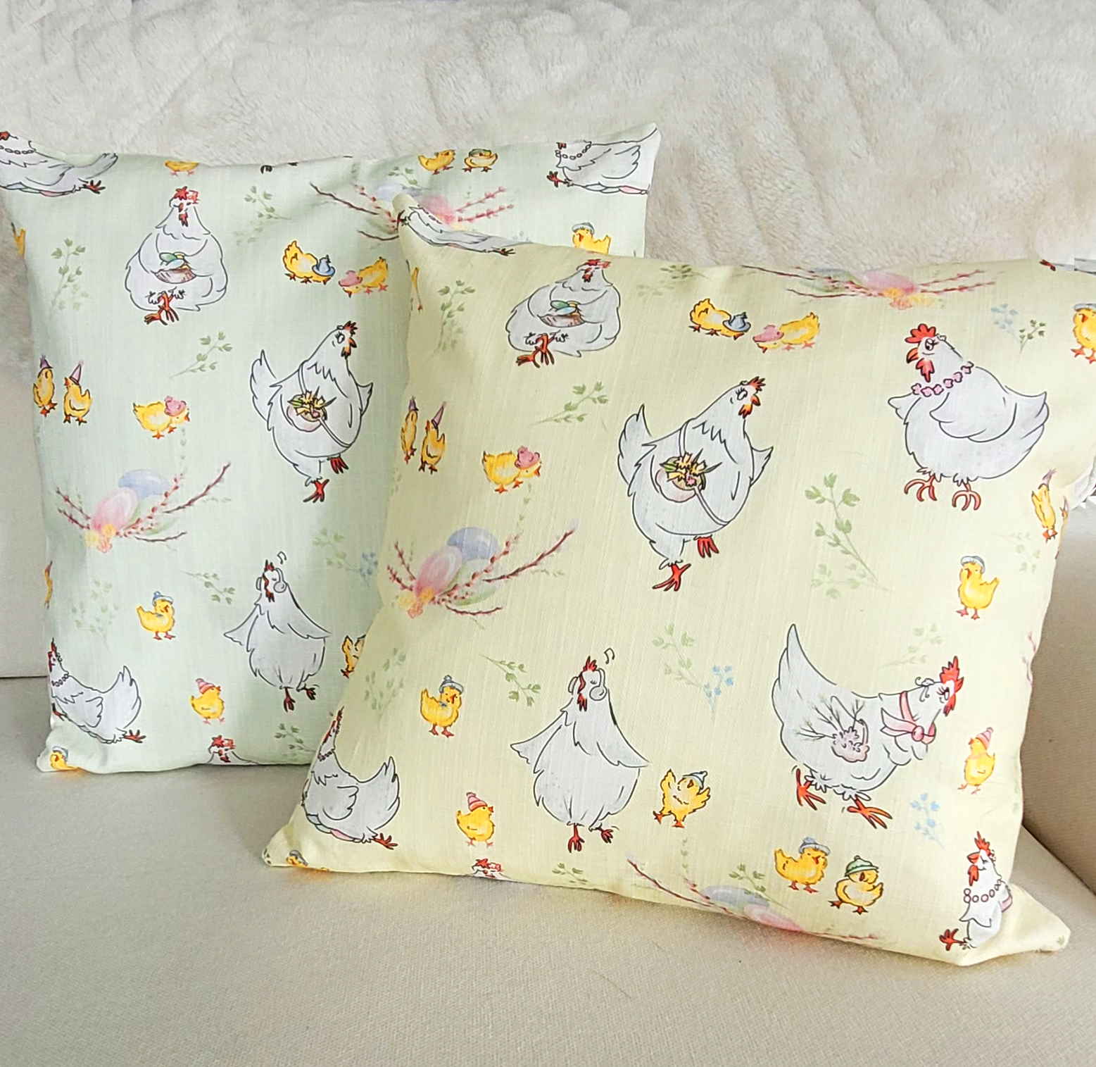 KUDDFODRAL Höna 40 x 40 cm linne/bomull - 2