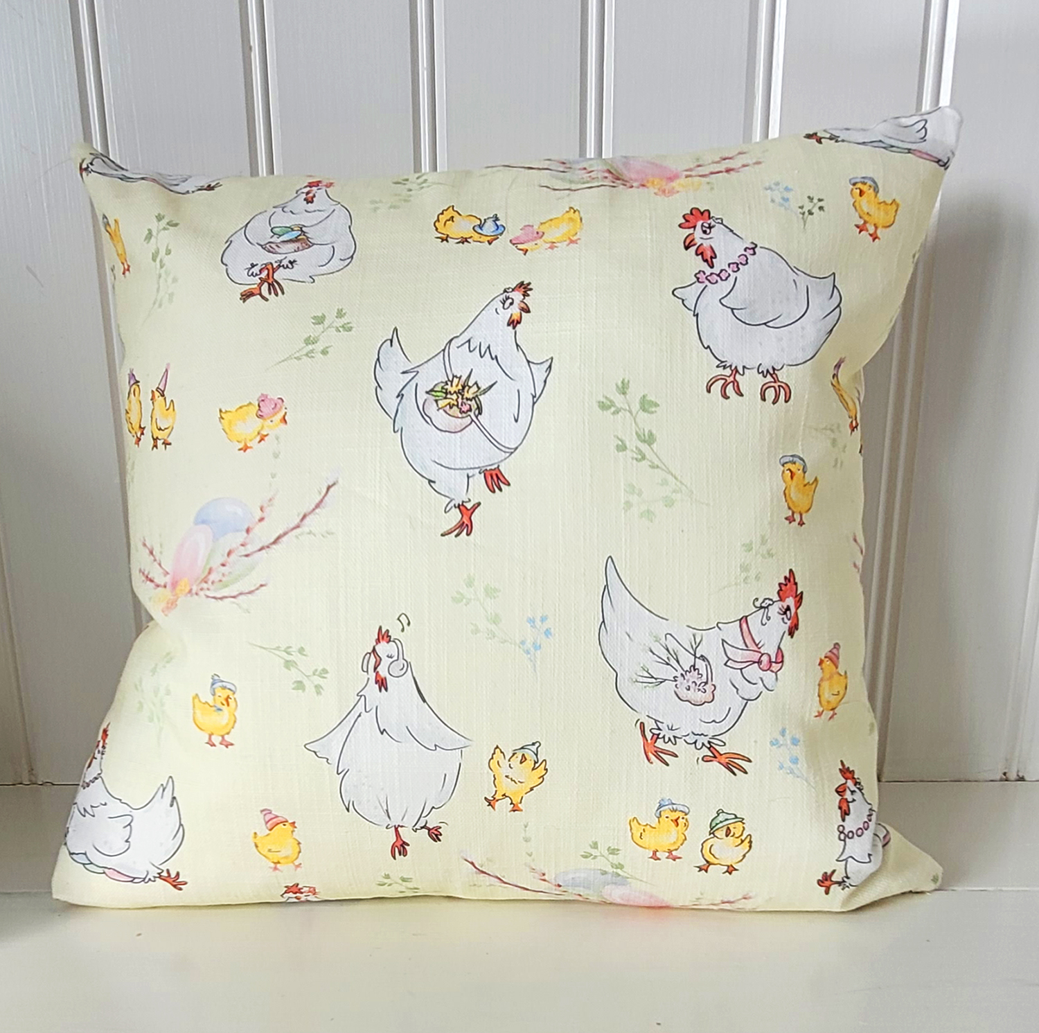 KUDDFODRAL Höna 40 x 40 cm linne/bomull