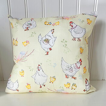 KUDDFODRAL Höna 40 x 40 cm linne/bomull