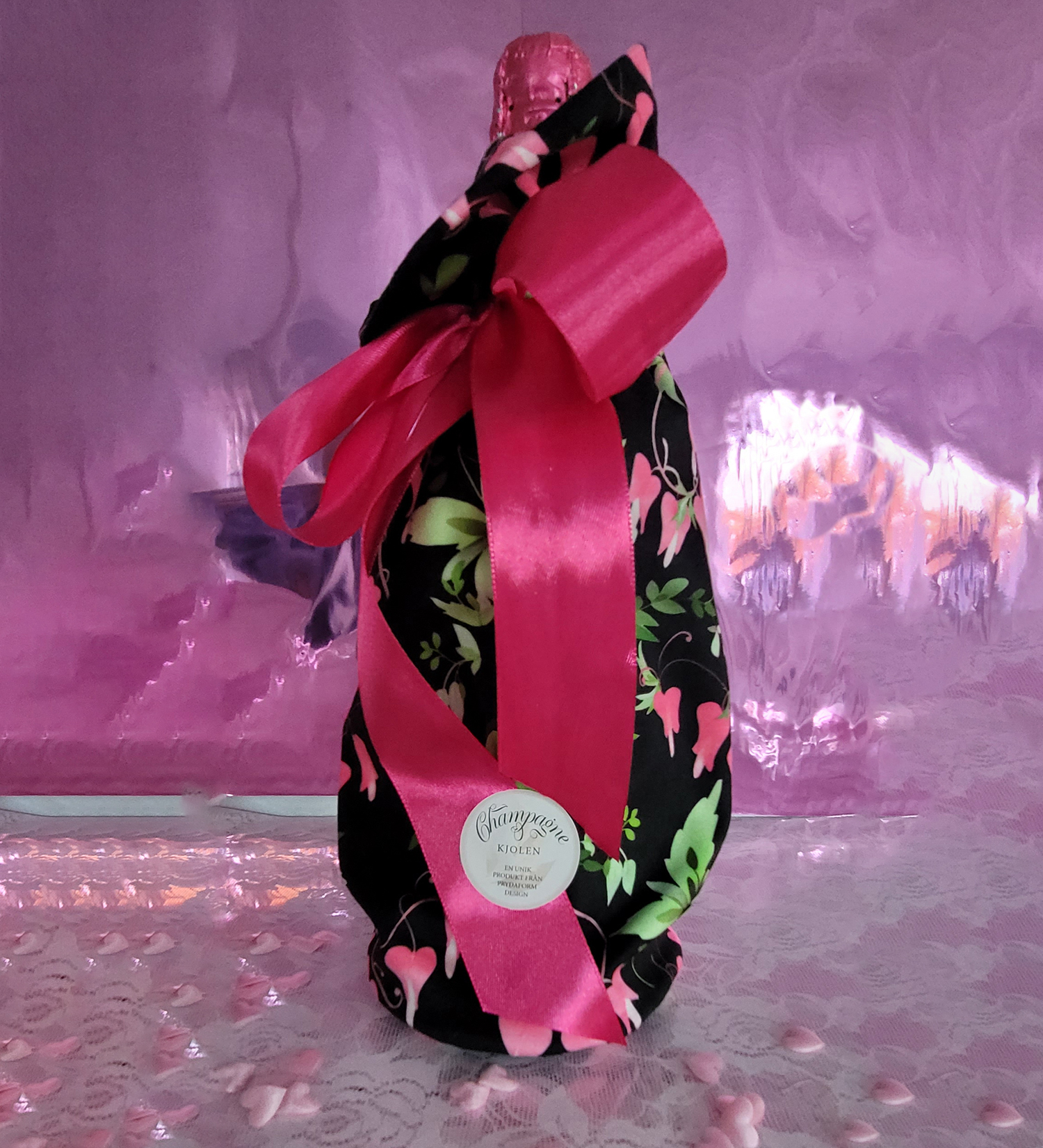 CHAMPAGNEKJOL LYX Valentina svart - 4