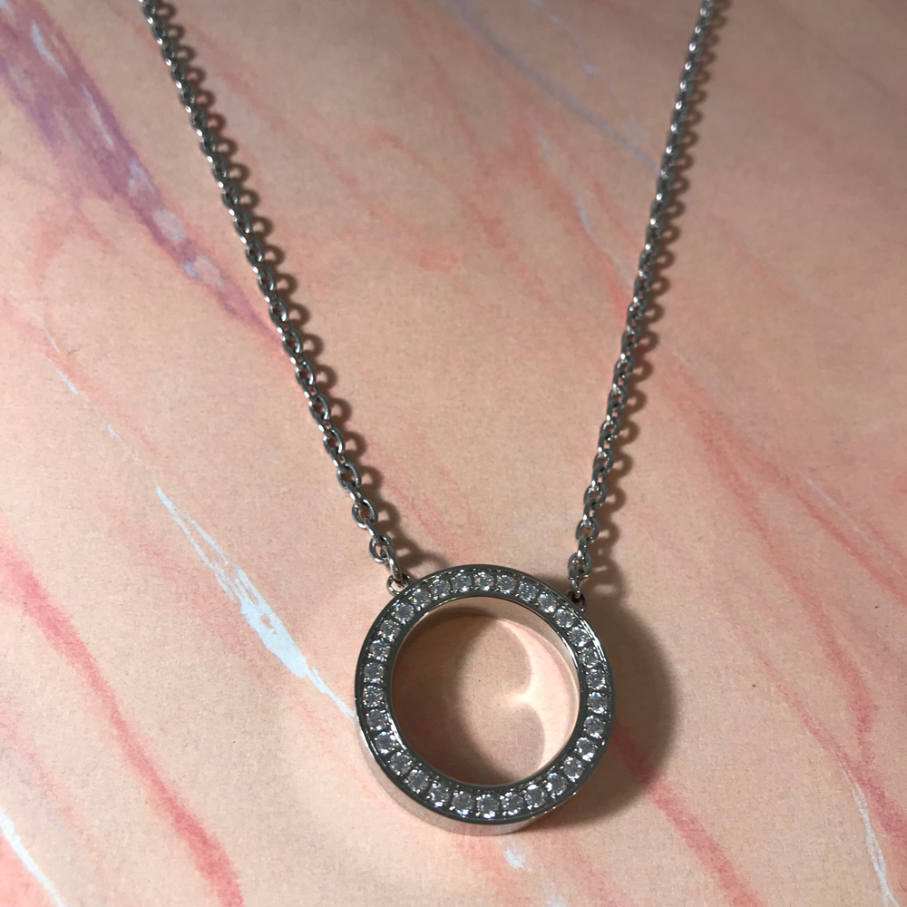 Eternity necklace steel short