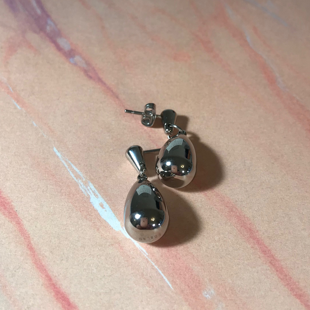 Egg Earrings Steel