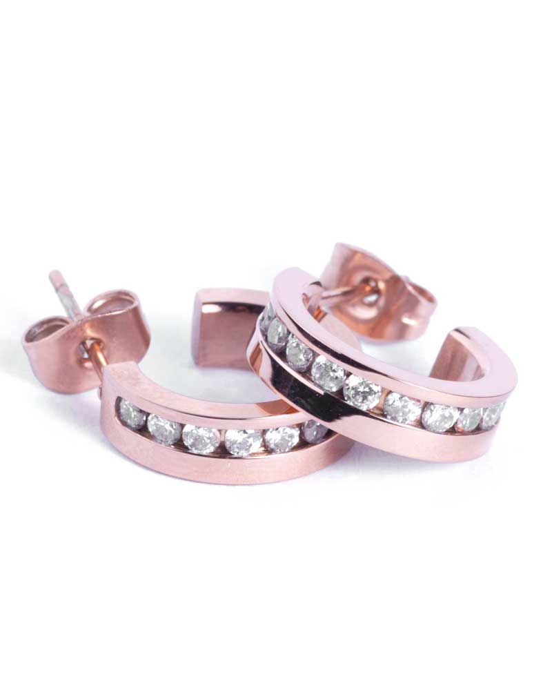 Malin earrings rose gold 