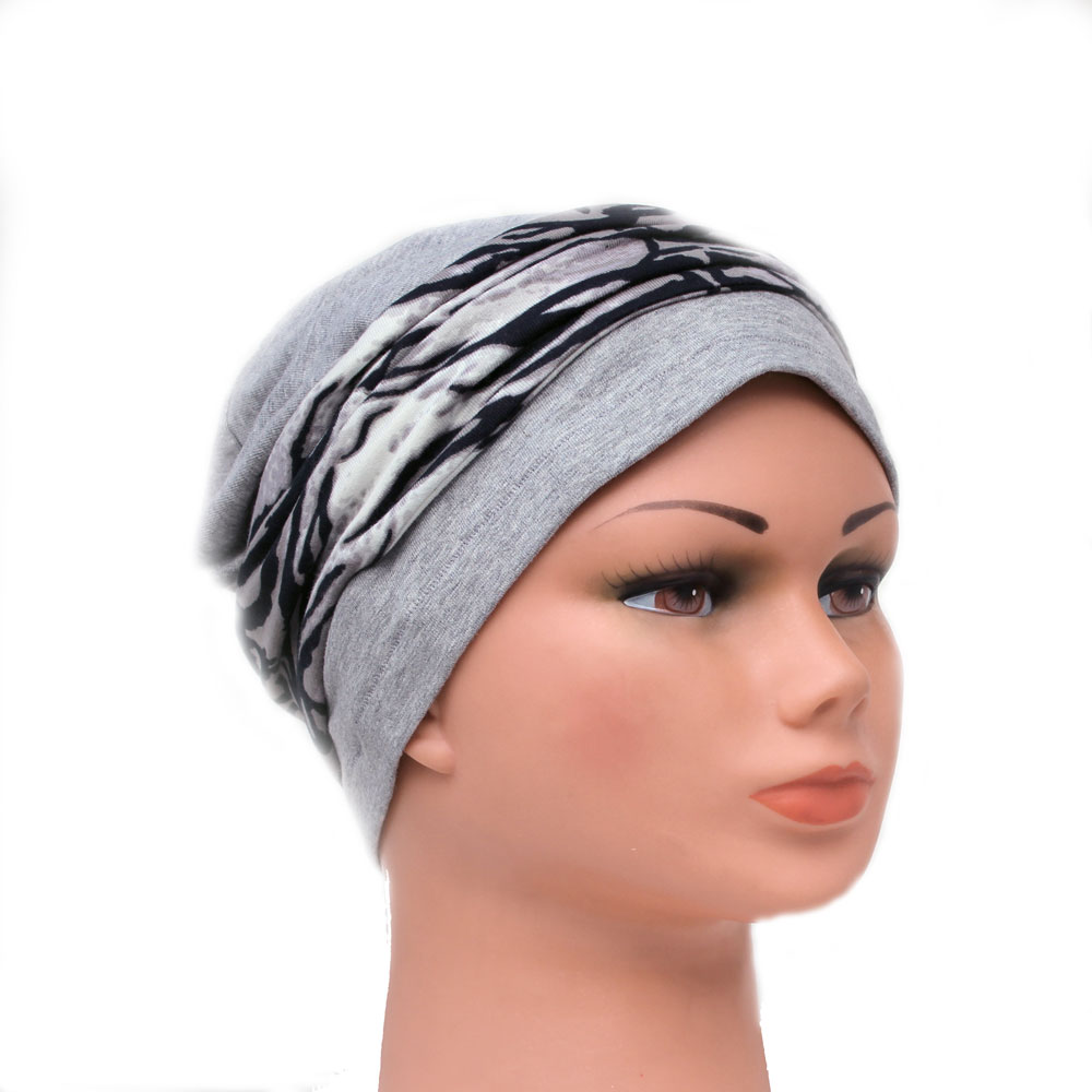 Mössa Anna - turban med dekorband