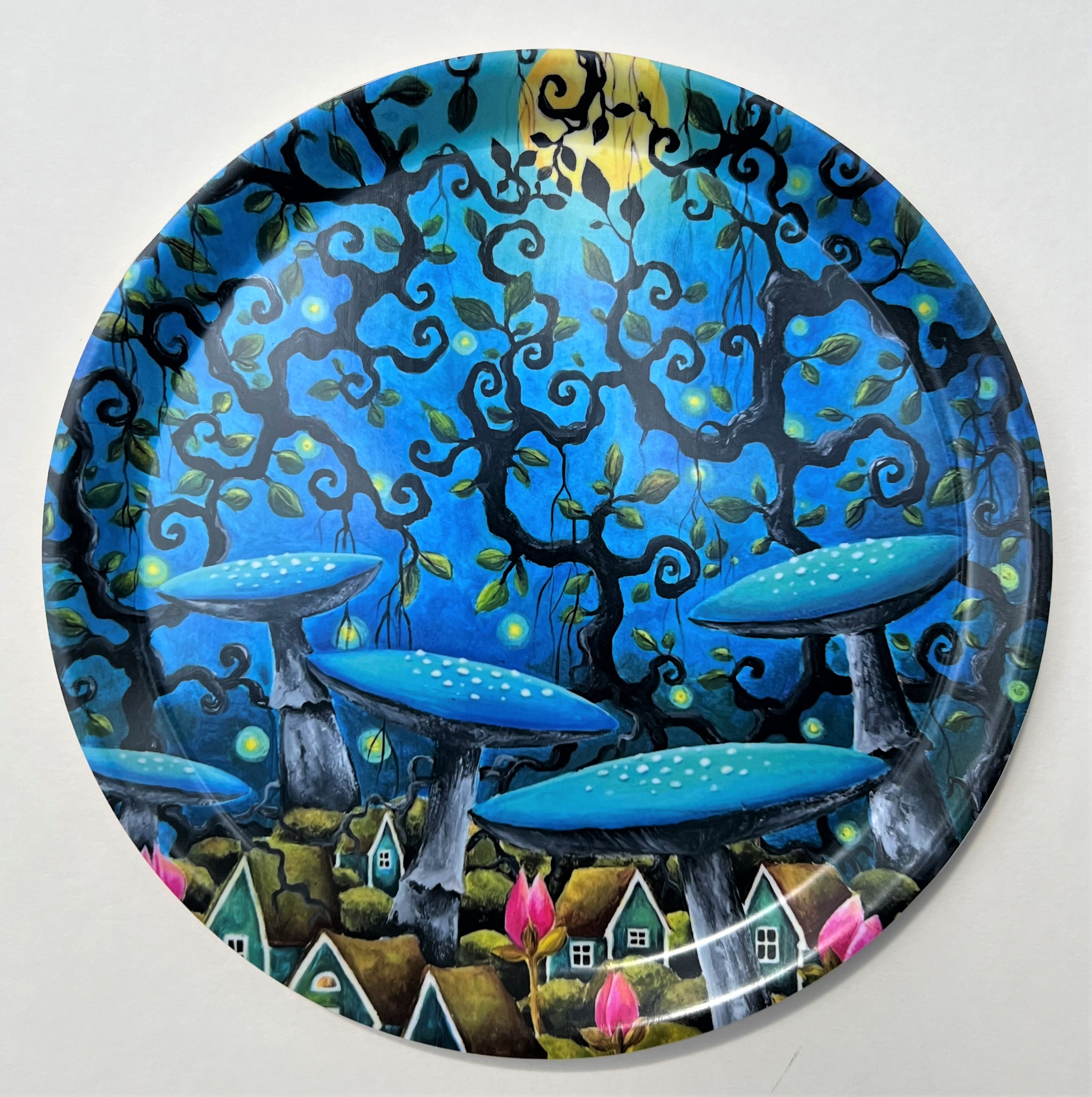 Baby Blue - wodden tray