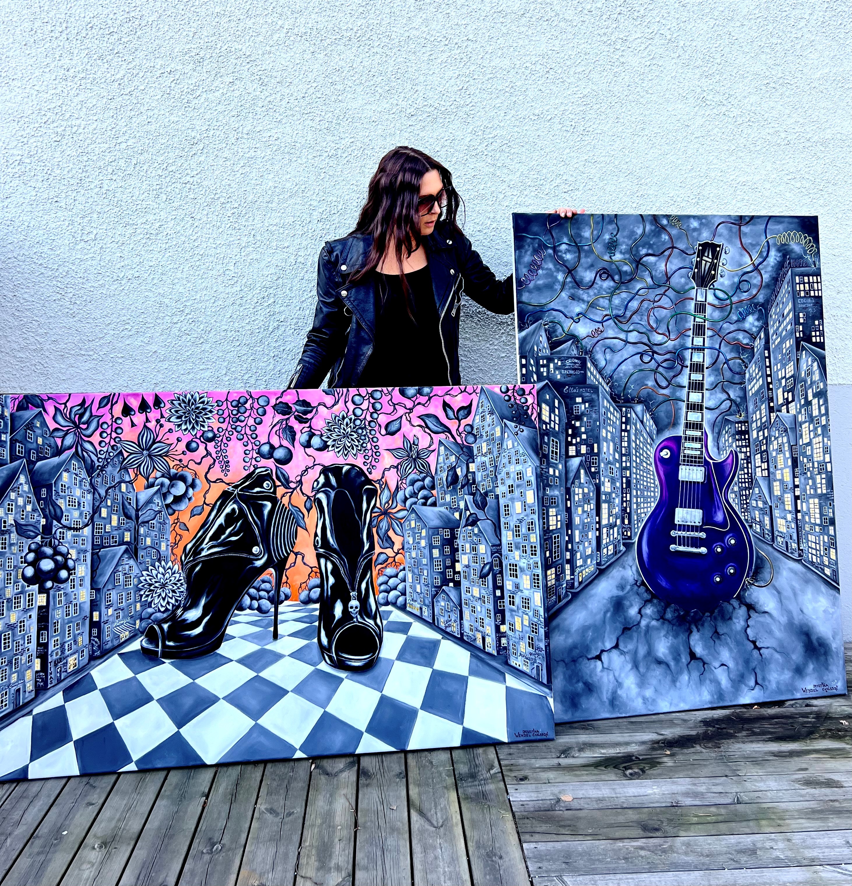 Följ mig på sociala medier för att ta del av nyheter, evenemang tävlingar och mycket annat! Klicka på bilden så länkas du vidare till Instagram.  Här kan man också se hur processen ser ut när en målning blir till eller hålla koll på utställningar och annat kul! Välkommen