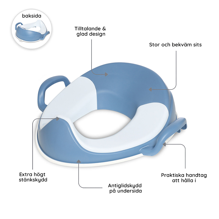 My Carry Potty Potträningskit Pastellblå 3-pack