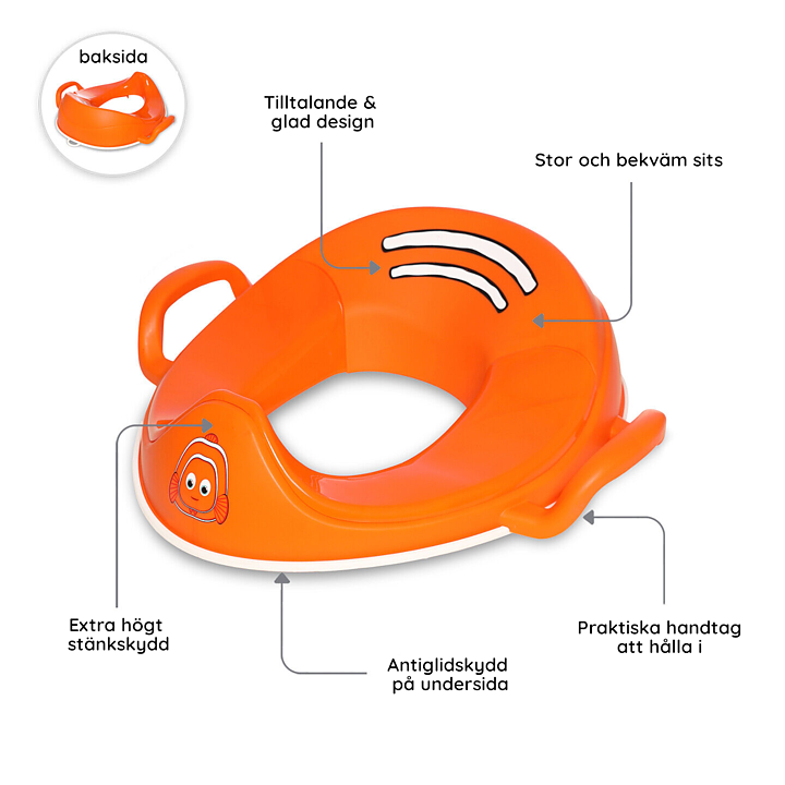My Carry Potty Potträningskit Clownfisk 3-pack
