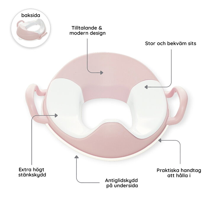 My Carry Potty Potträningskit Pastellrosa 3-pack