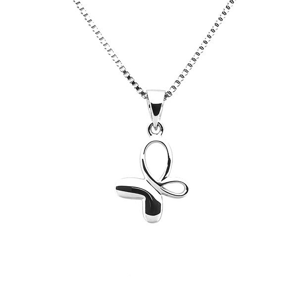 Sweethearts Silverhalsband FJÄRIL 2-pack