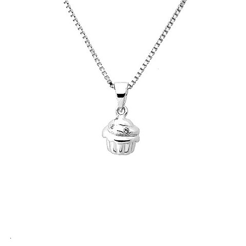 Sweethearts Silverhalsband CUPCAKE 2-pack