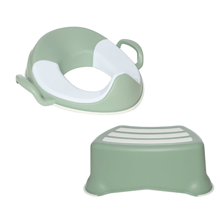 Toalettsits & Badrumspall Pastellgrön 3-pack