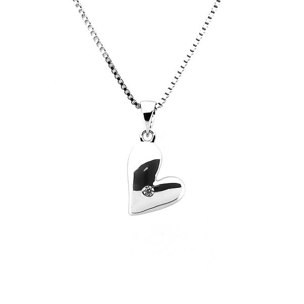 Sweethearts Silverhalsband HJÄRTA 2-pack