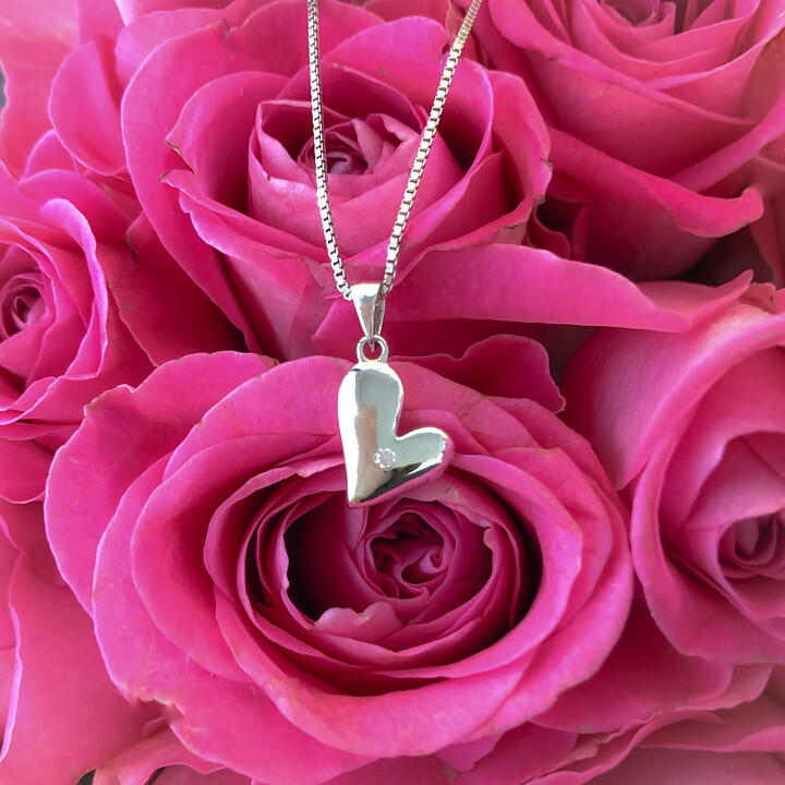 Sweethearts Silverhalsband HJÄRTA 2-pack