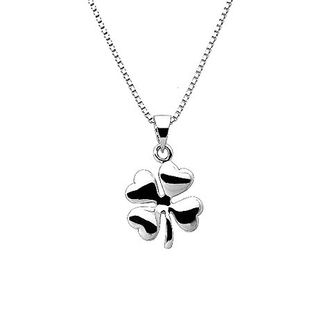 Sweethearts Silverhalsband FYRKLÖVER 2-pack