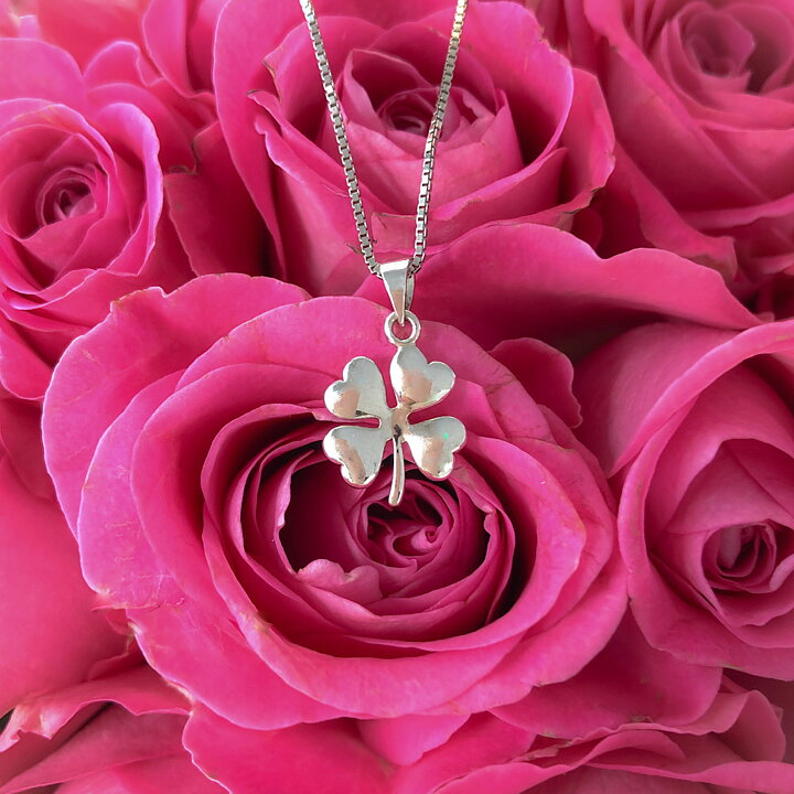 Sweethearts Silverhalsband FYRKLÖVER 2-pack