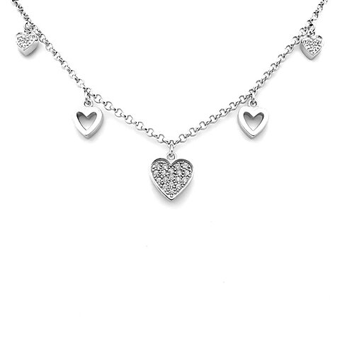 Sweethearts Silverarmband HJÄRTAN 2-pack