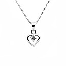 Sweethearts Silverhalsband HJÄRTA 2-pack