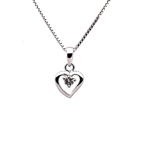 Sweethearts Silverhalsband HJÄRTA 2-pack