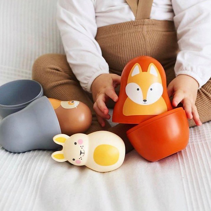 Rosa & Bo Babyleksak Woodland 6-pack
