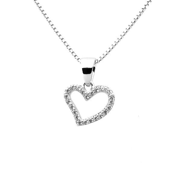 Sweethearts Silverhalsband HJÄRTA 2-pack
