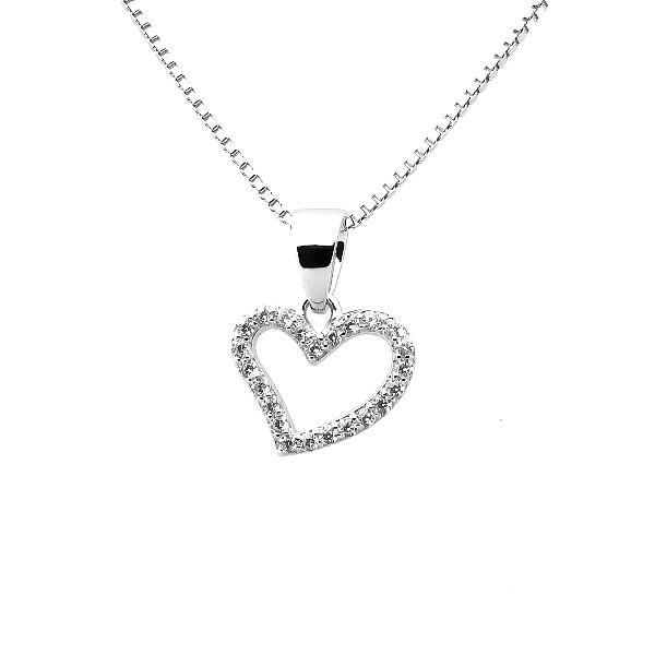 Sweethearts Silverhalsband HJÄRTA 2-pack