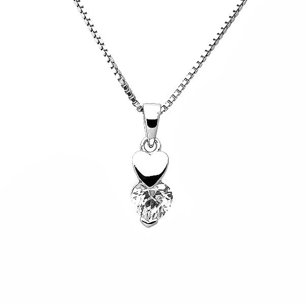 Sweethearts Silverhalsband TVÅ HJÄRTAN 2-pack
