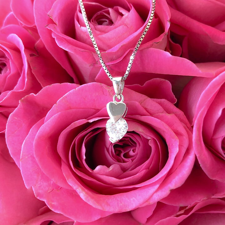 Sweethearts Silverhalsband TVÅ HJÄRTAN 2-pack