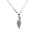 Sweethearts Silverhalsband FJÄDER 2-pack