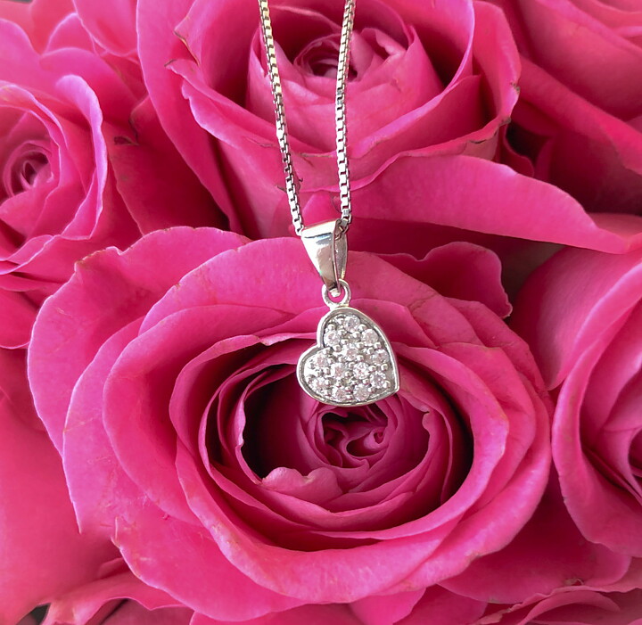 Sweethearts Silverhalsband HJÄRTA 2-pack